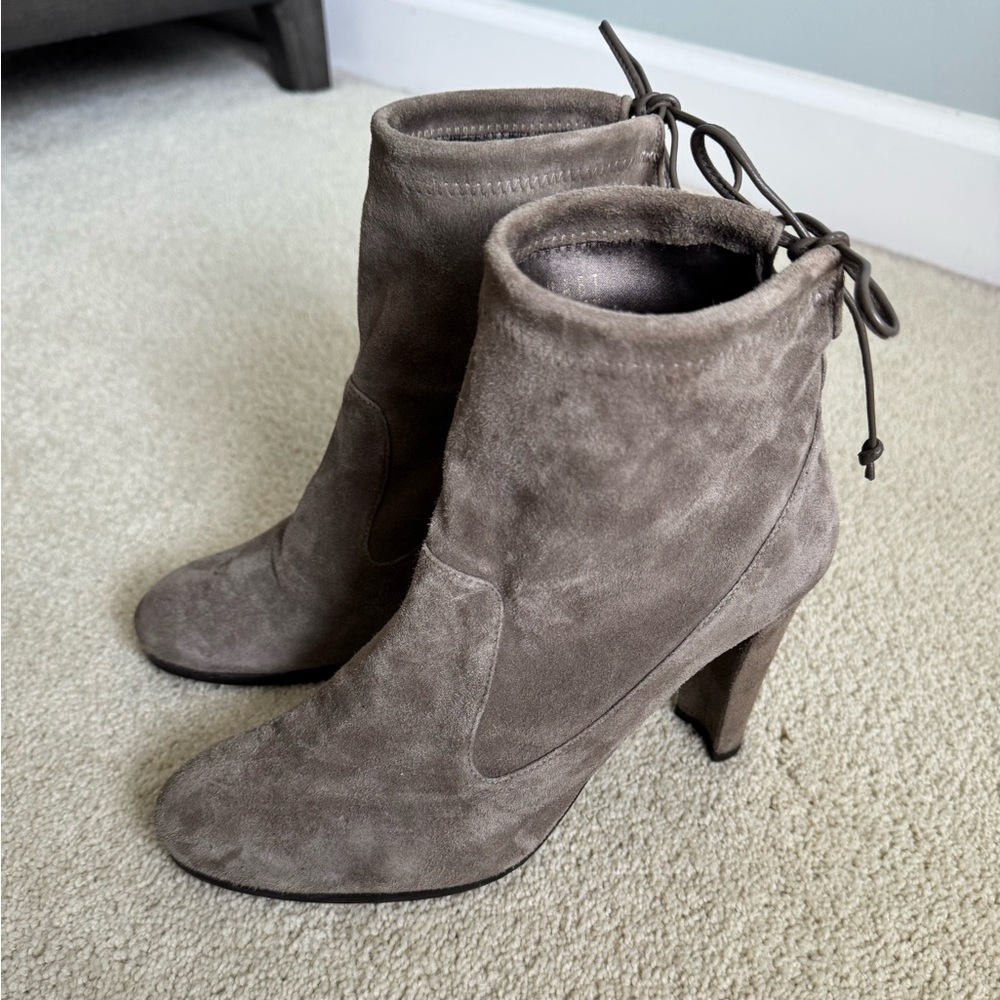 Stuart Weitzman Suede Glove Boots